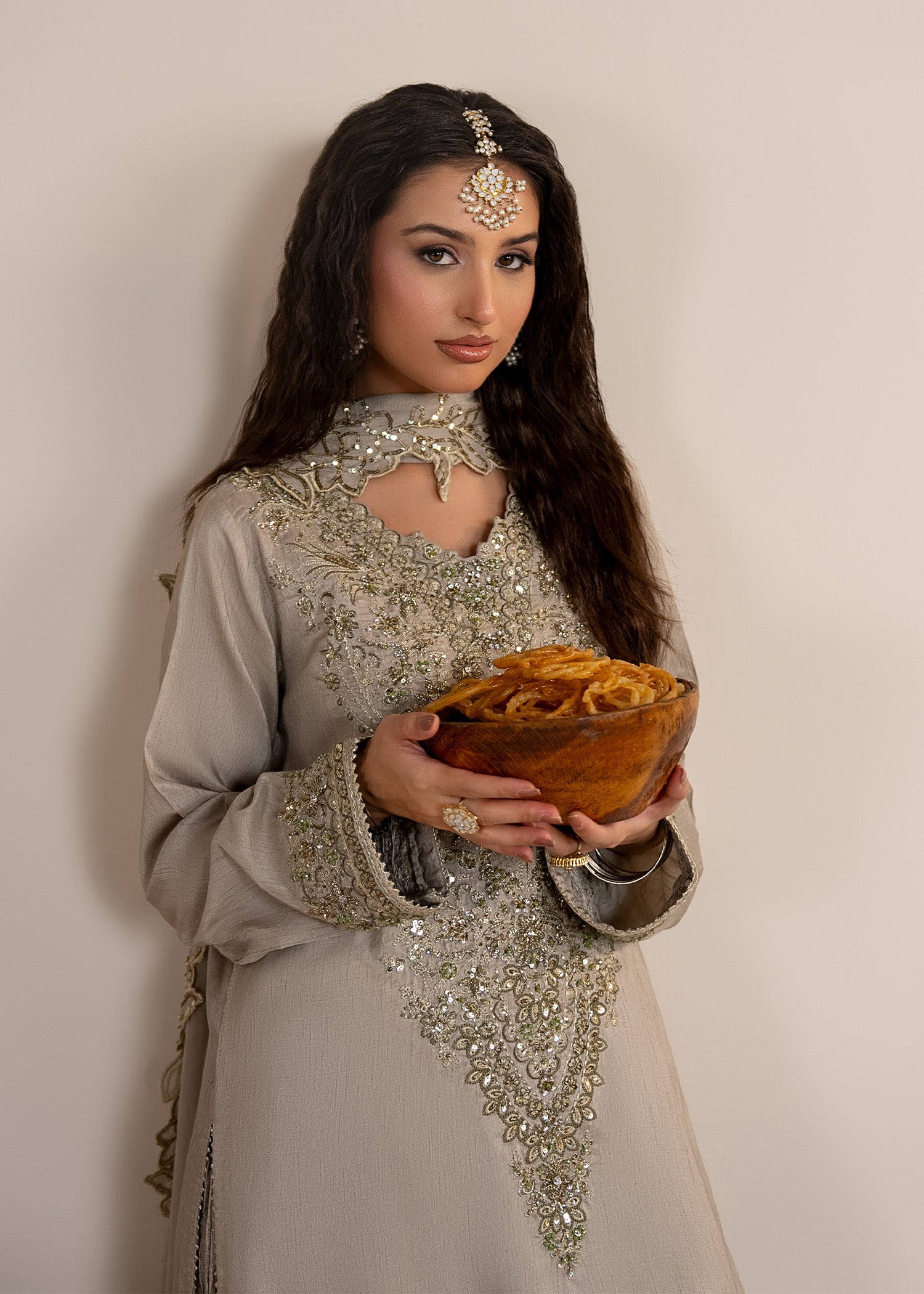 2607A - Raw Silk Eid Suit - Zarqun Premium