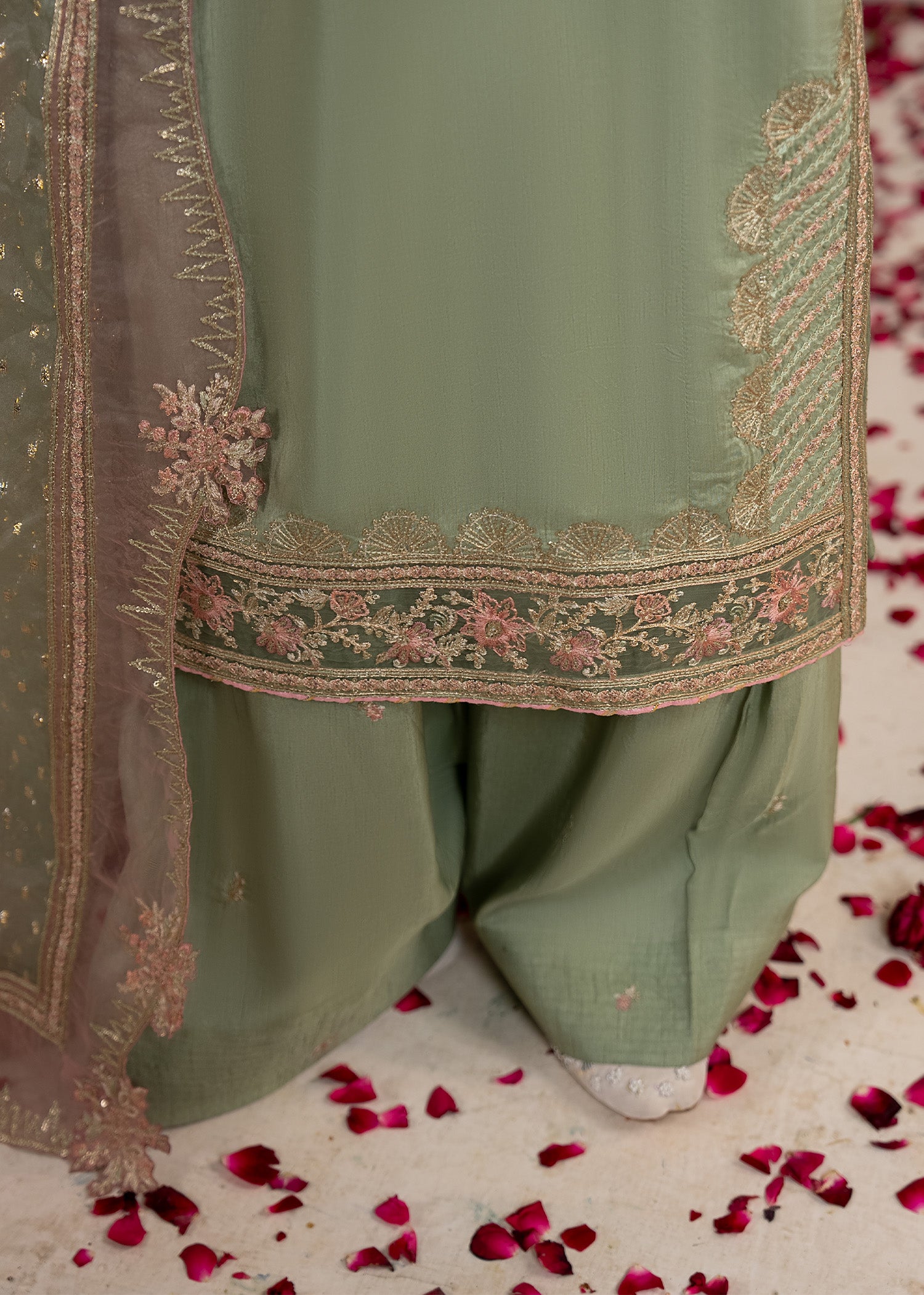 2612A - Raw Silk Eid Suit - Zarqun Premium