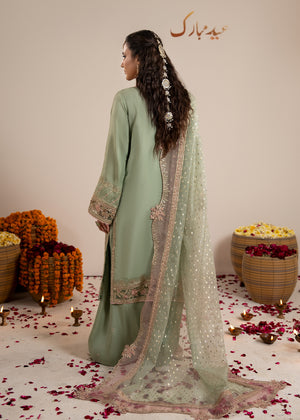 2612A - Raw Silk Eid Suit - Zarqun Premium