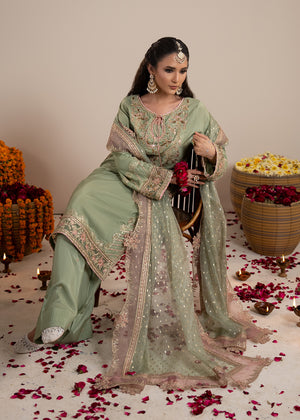 2612A - Raw Silk Eid Suit - Zarqun Premium