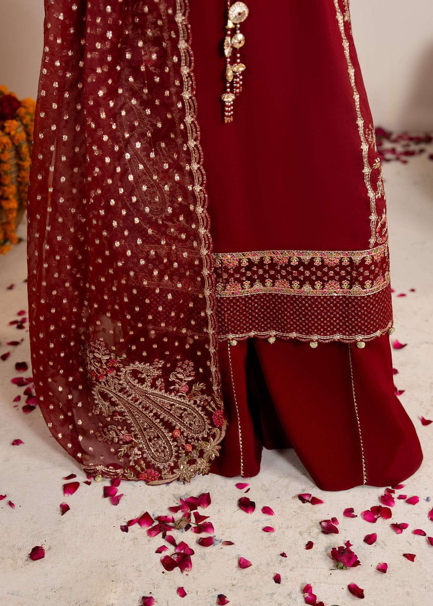2609A - Raw Silk Eid Suit - Zarqun Premium
