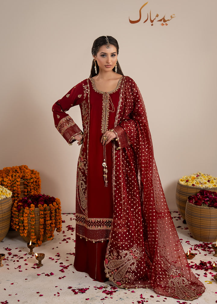 2609A - Raw Silk Eid Suit - Zarqun Premium