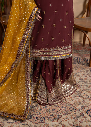 2611A - Raw Silk Eid Suit - Zarqun Premium