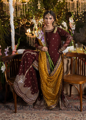 2611A - Raw Silk Eid Suit - Zarqun Premium