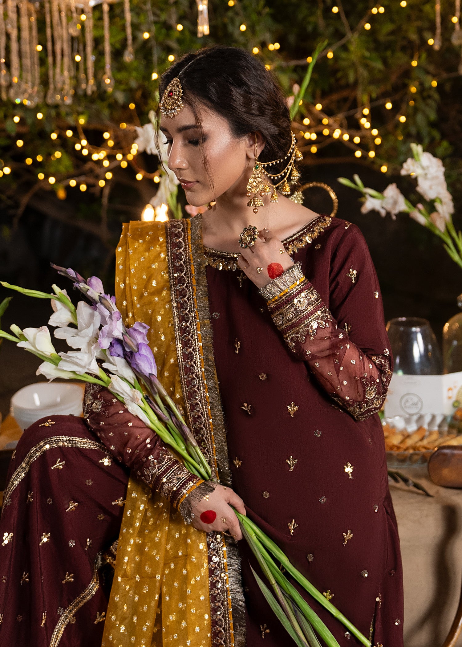 2611A - Raw Silk Eid Suit - Zarqun Premium