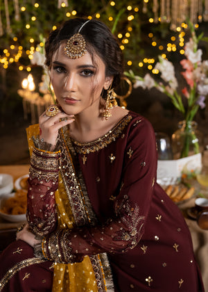 2611A - Raw Silk Eid Suit - Zarqun Premium