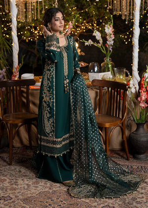 2609B - Raw Silk Eid Suit - Zarqun Premium