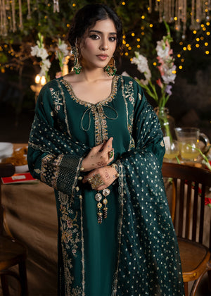 2609B - Raw Silk Eid Suit - Zarqun Premium