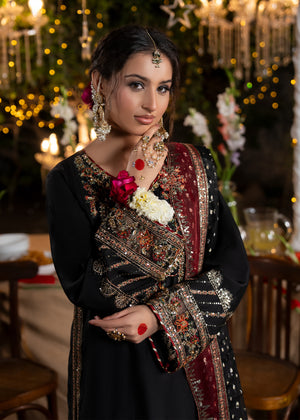 2612B - Raw Silk Eid Suit - Zarqun Premium