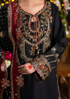 2612B - Raw Silk Eid Suit - Zarqun Premium