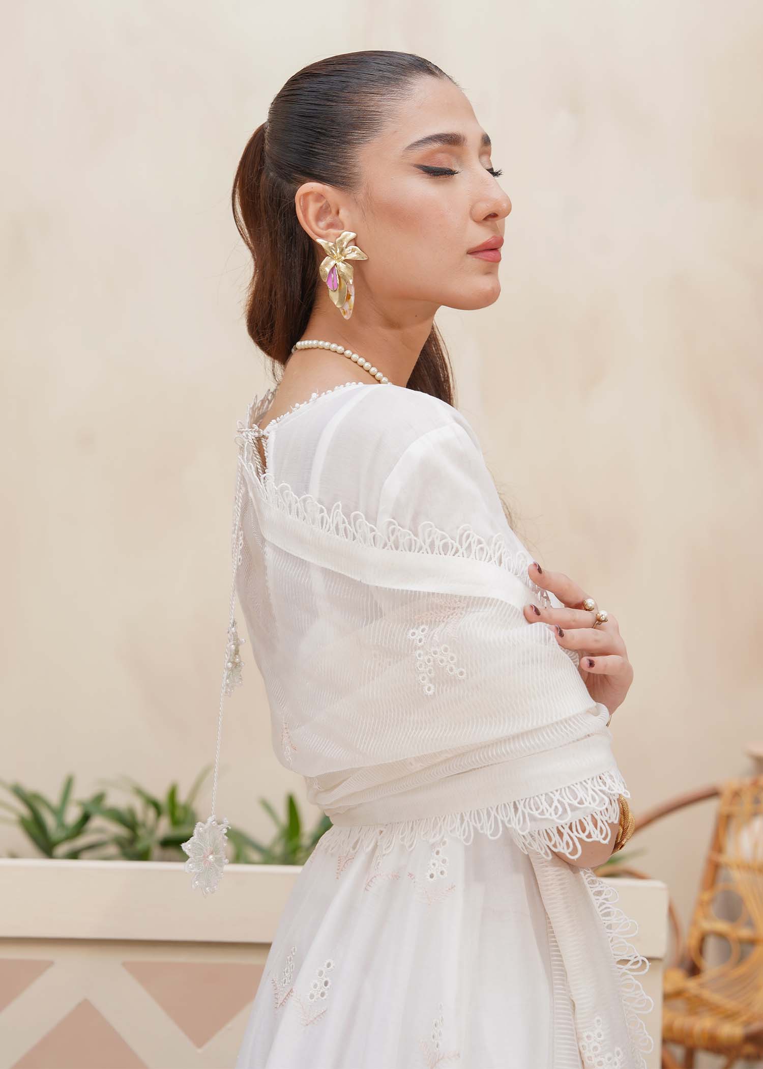 2512 - Embroidered 3Pc Dress - Zarqun Premium
