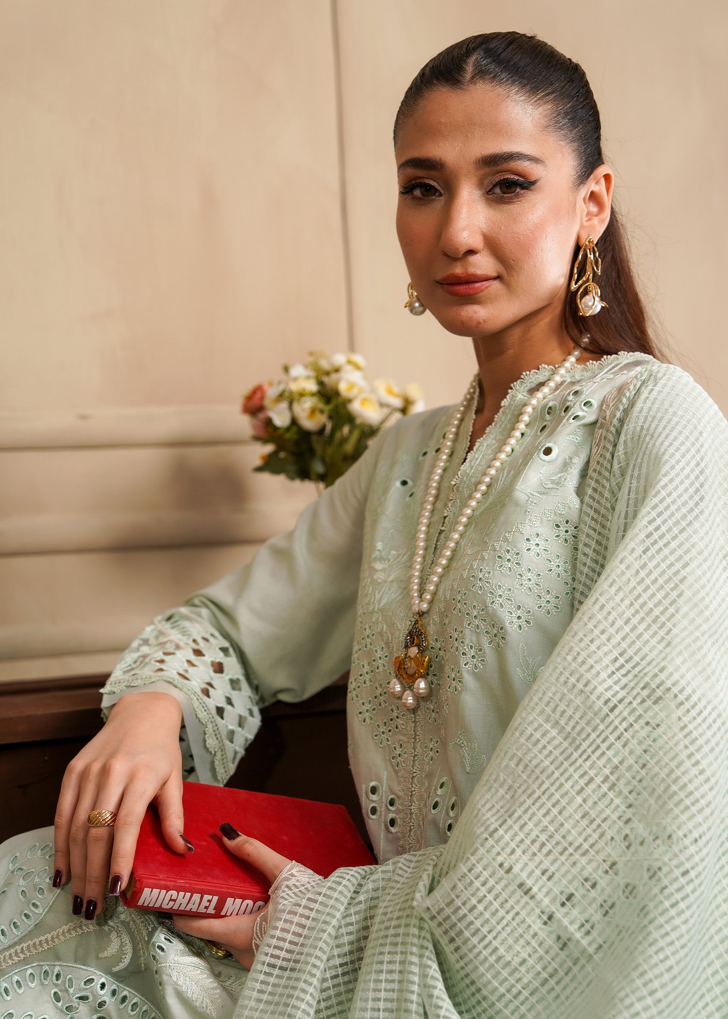 2516 - Embroidered 3Pc Dress - Zarqun Premium
