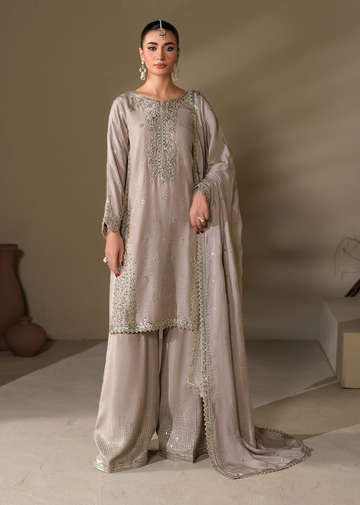 2624B - Embroidered 3Pc Dress - Zarqun Premium