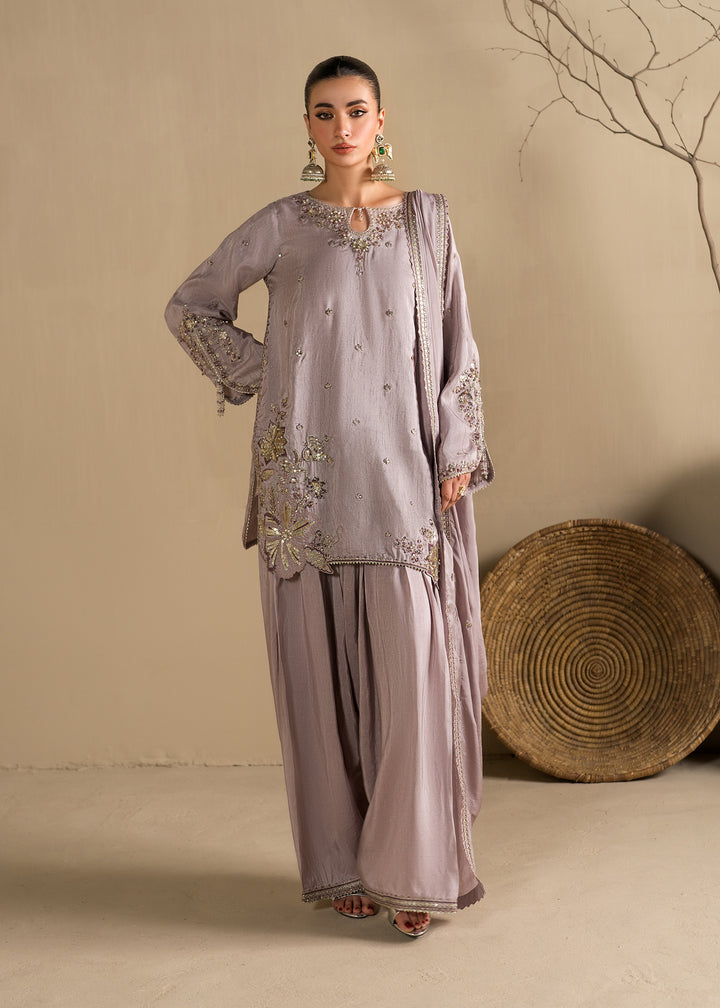 2623B - Embroidered 3Pc Dress - Zarqun Premium