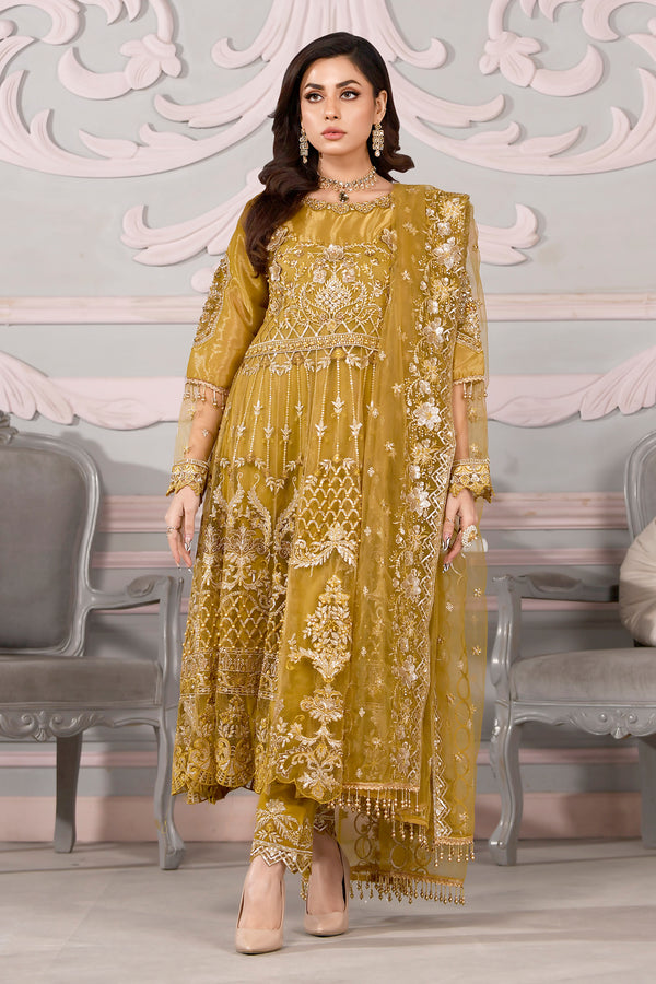 3 Piece Mehndi Frock