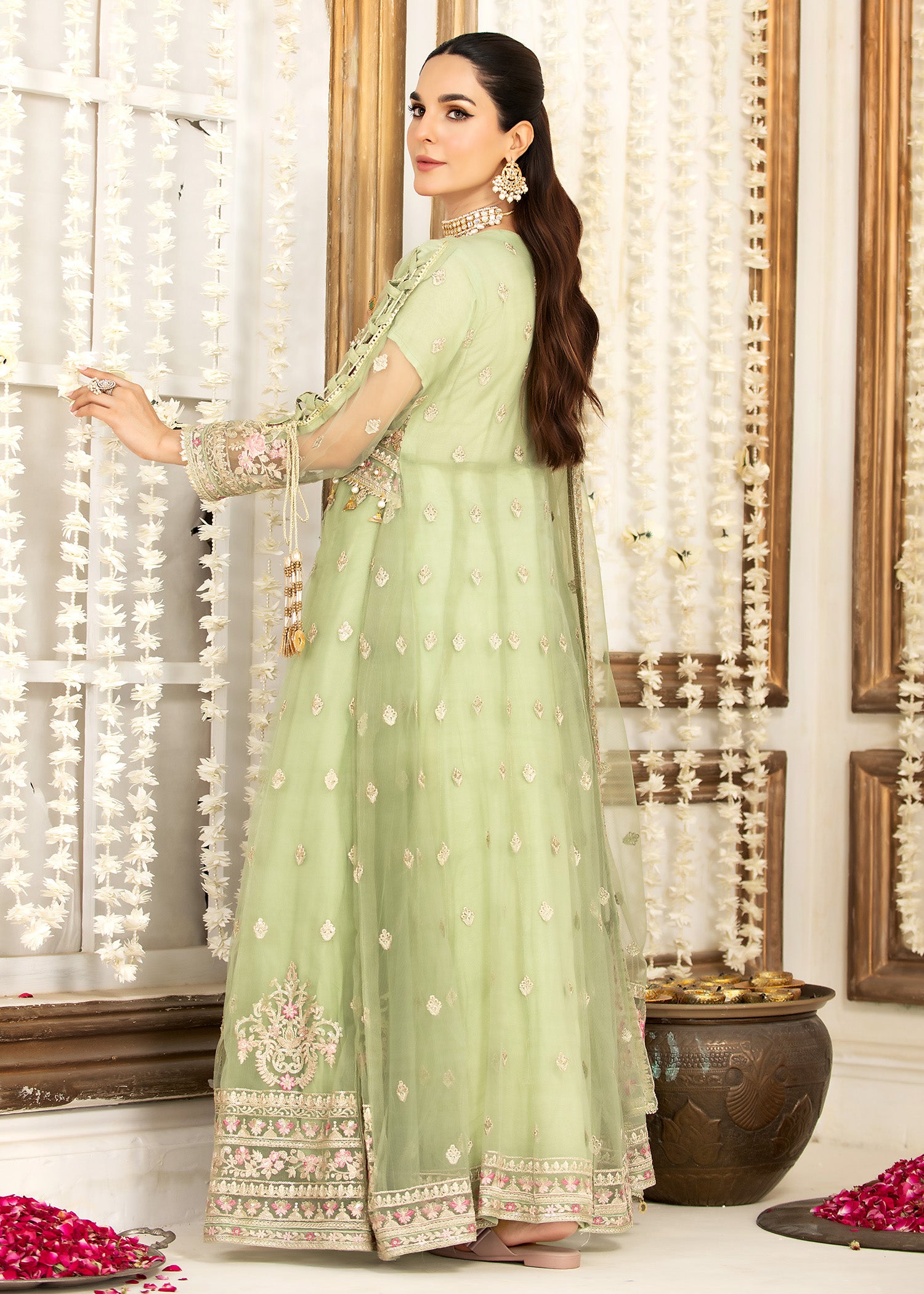 2337A - Embroidered Formal Dress - Zarqun Premium