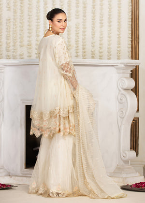 2343B - Embroidered Formal Dress - Zarqun Premium