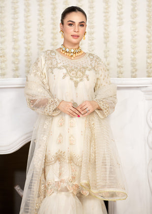 2343B - Embroidered Formal Dress - Zarqun Premium