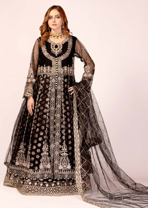 2339E - Embroidered Formal Dress - Zarqun Premium