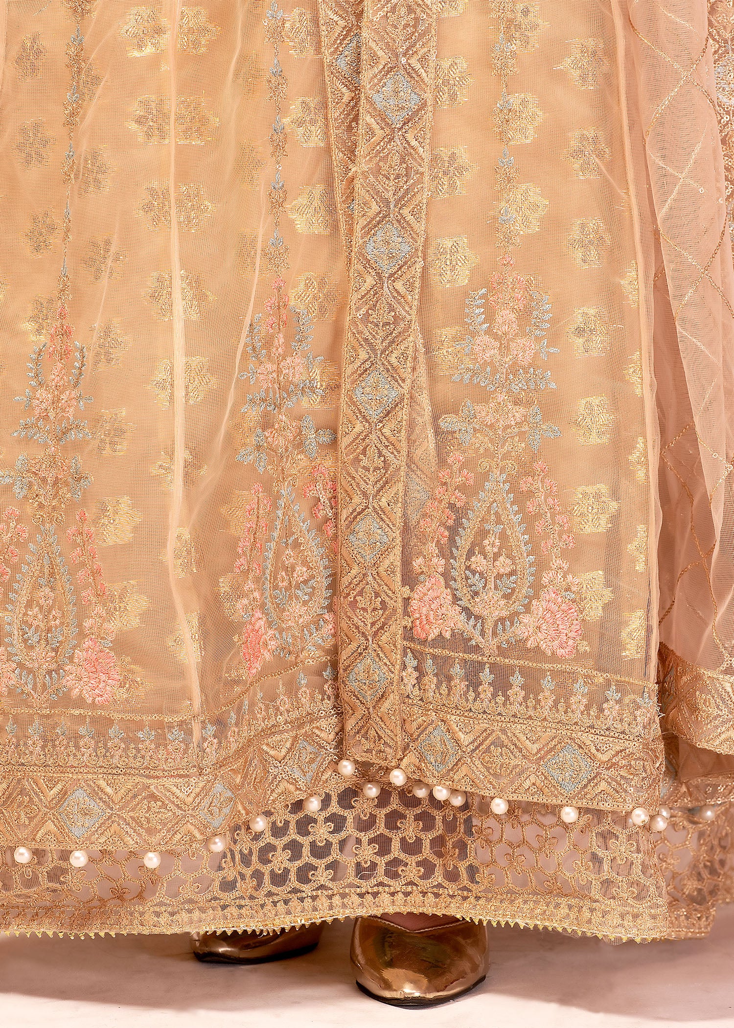 2339D - Embroidered Formal Dress - Zarqun Premium