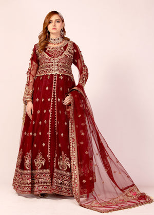 2337D - Embroidered Formal Dress - Zarqun Premium