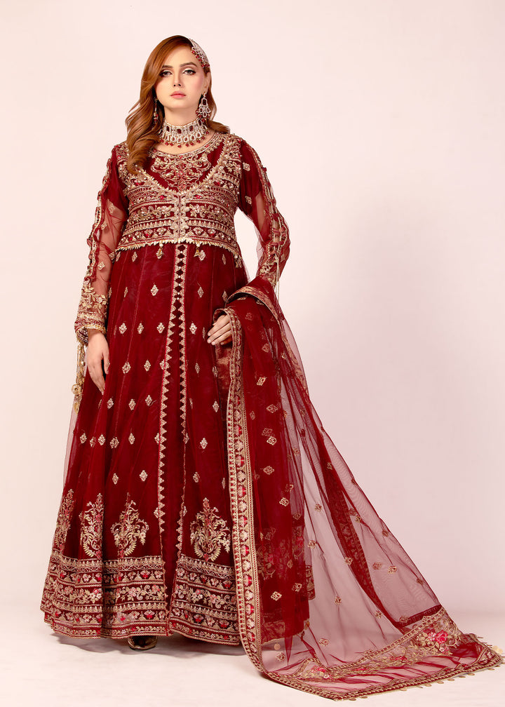 2337D - Embroidered Formal Dress - Zarqun Premium