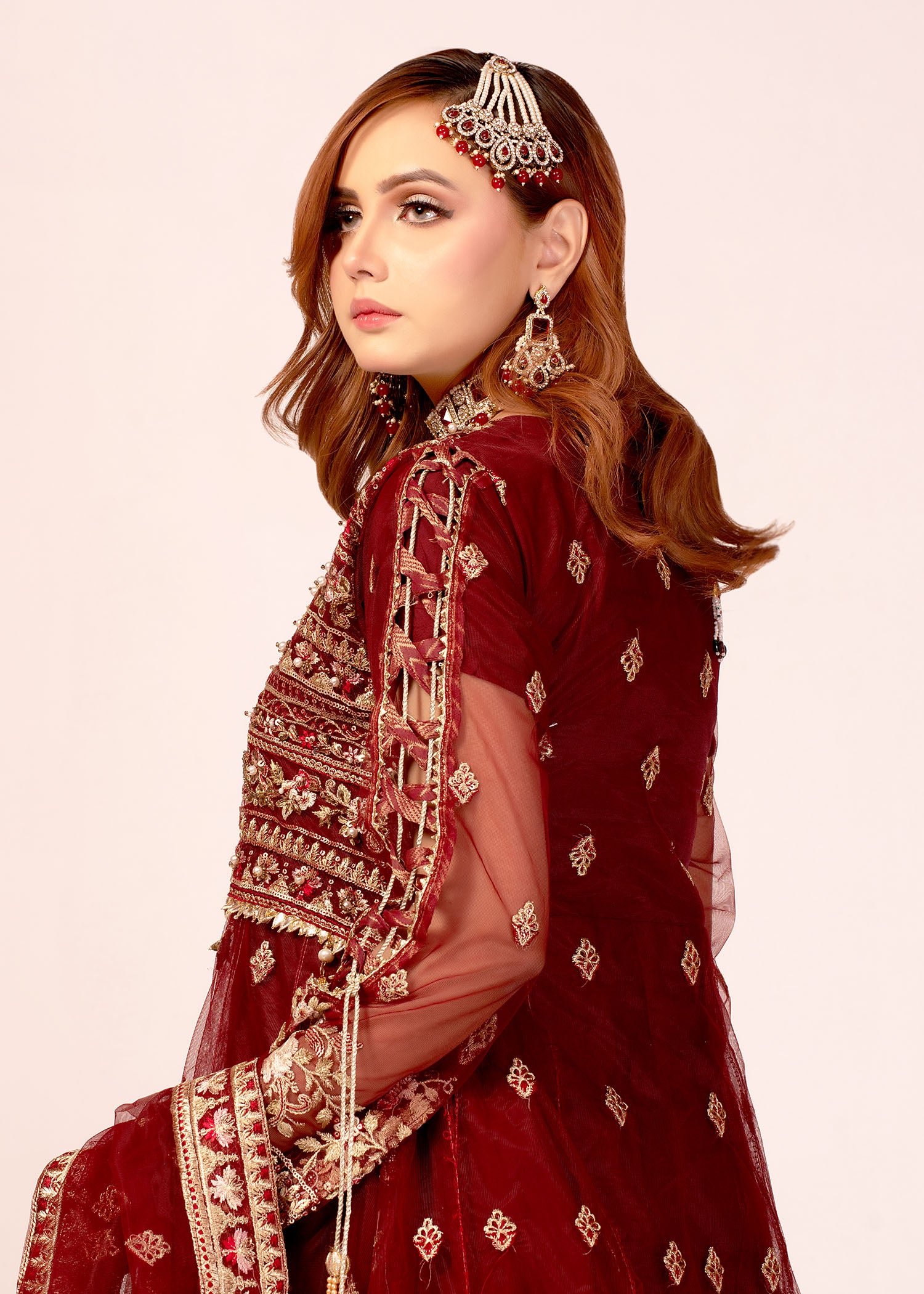 2337D - Embroidered Formal Dress - Zarqun Premium