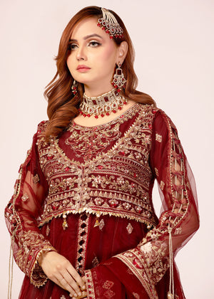 2337D - Embroidered Formal Dress - Zarqun Premium