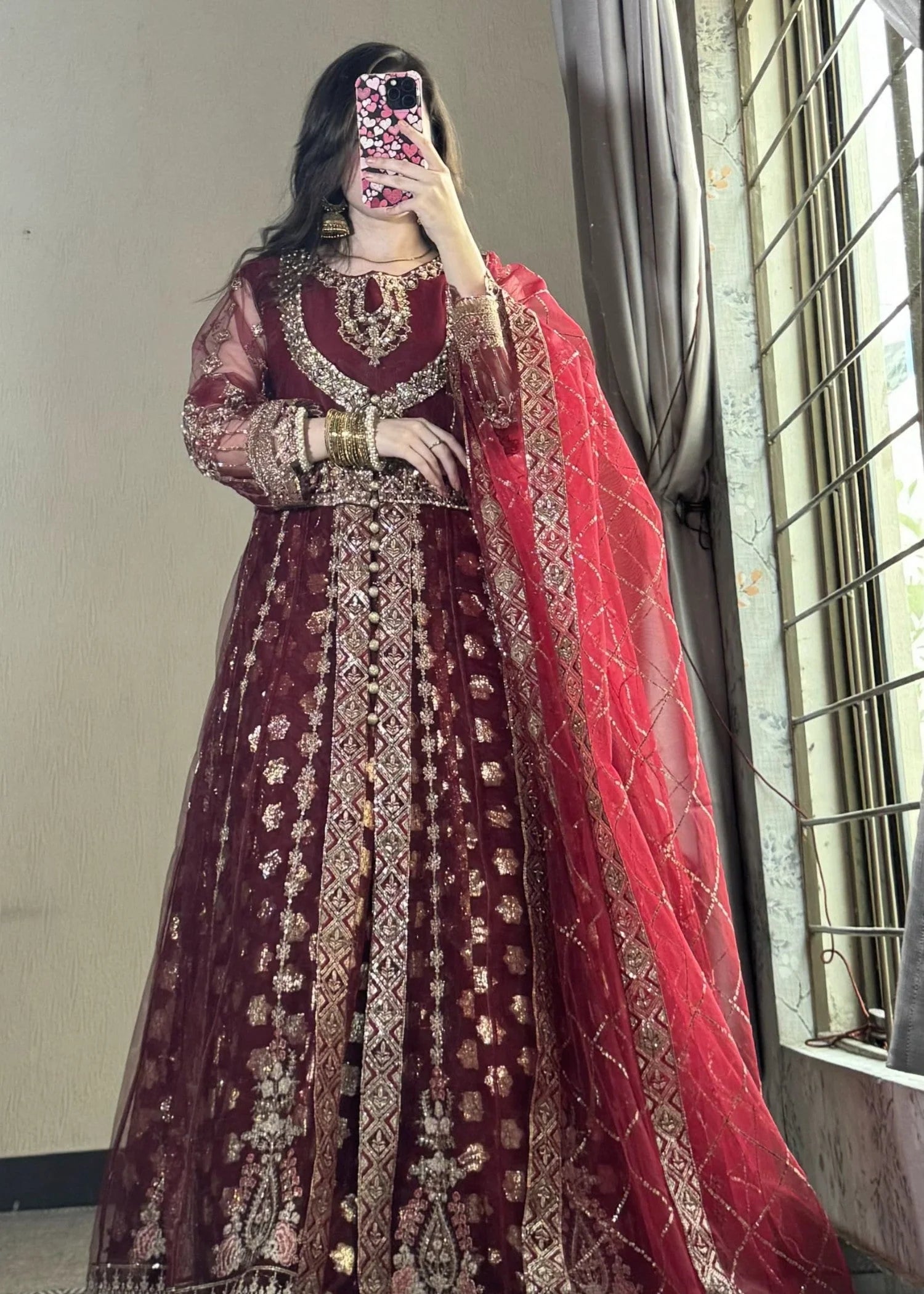 2339J - Embroidered Formal Dress - Zarqun Premium