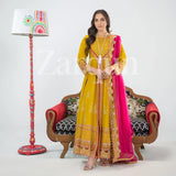 Marigold - 3Pc Embroidered Cotton Maxi