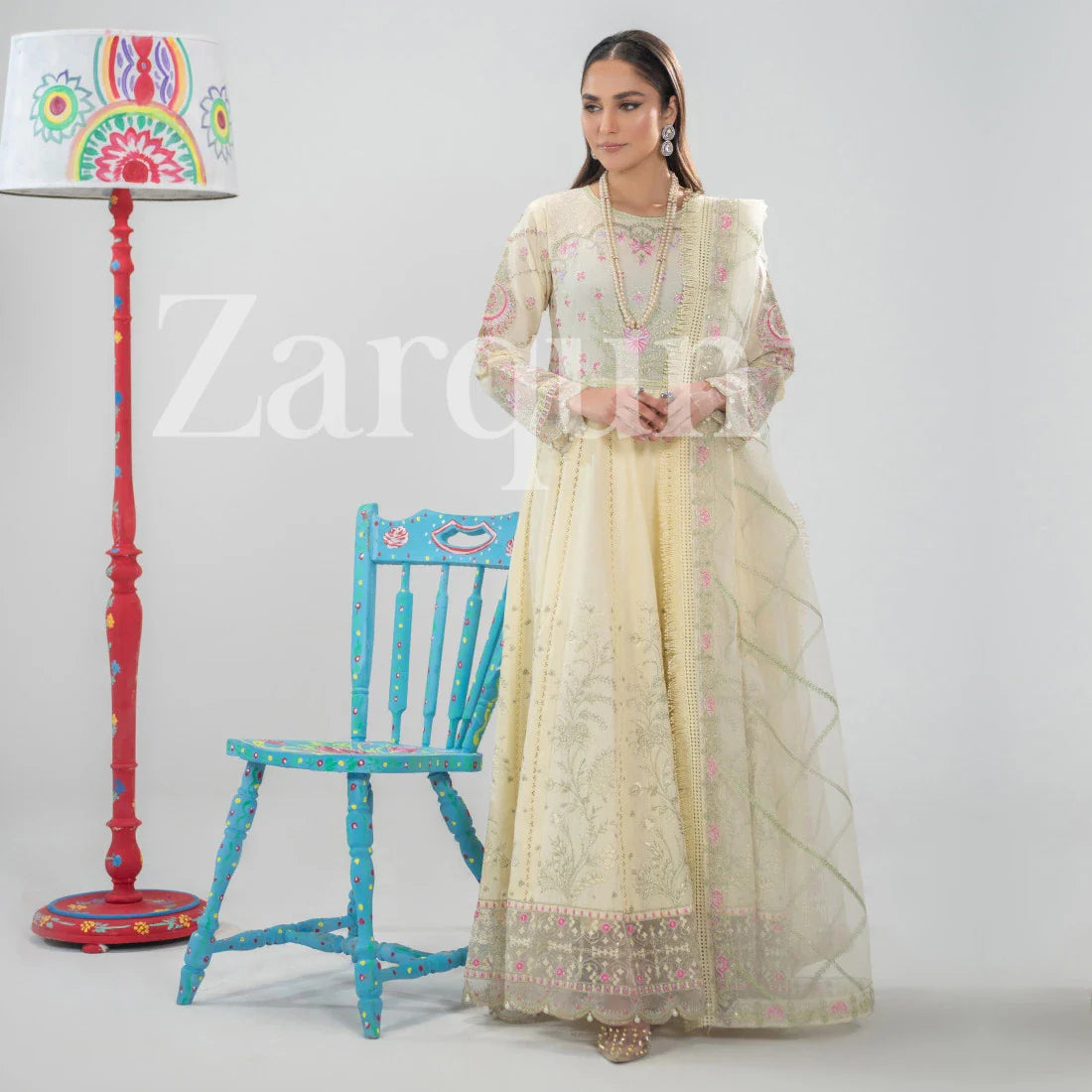 Pearl - 3Pc Embroidered Cotton Dress