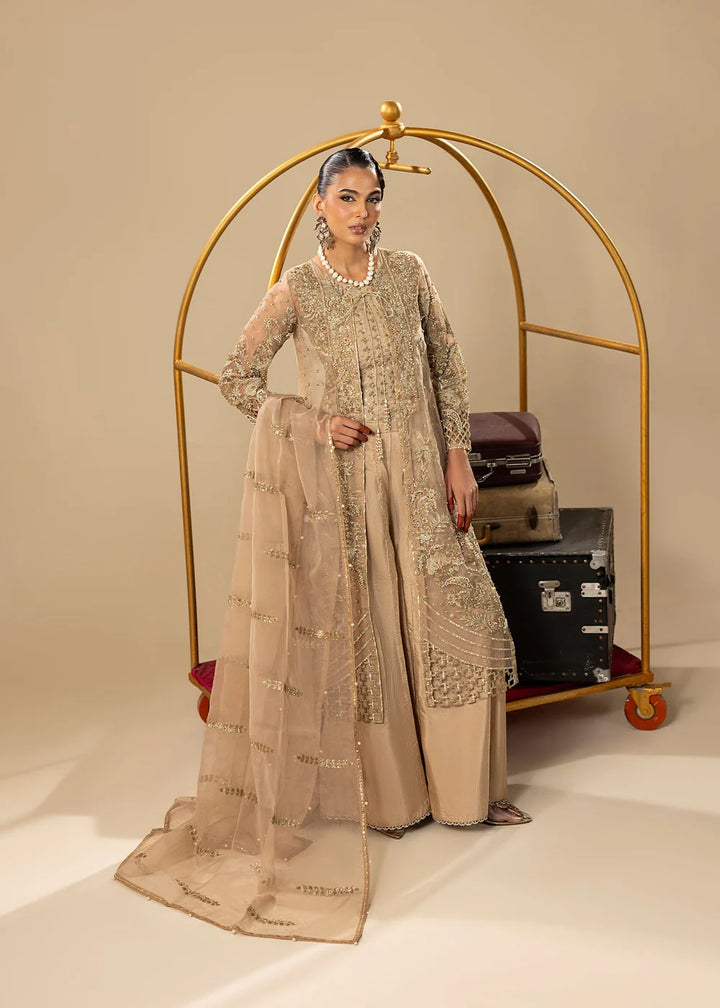 2561B - Embroidered 3Pc Dress - Zarqun Premium