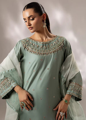 2527C - Embroidered 3Pc Dress - Zarqun Premium