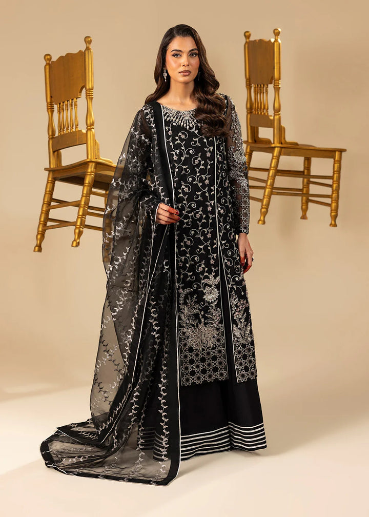 2558B - Embroidered 3Pc Dress - Zarqun Premium