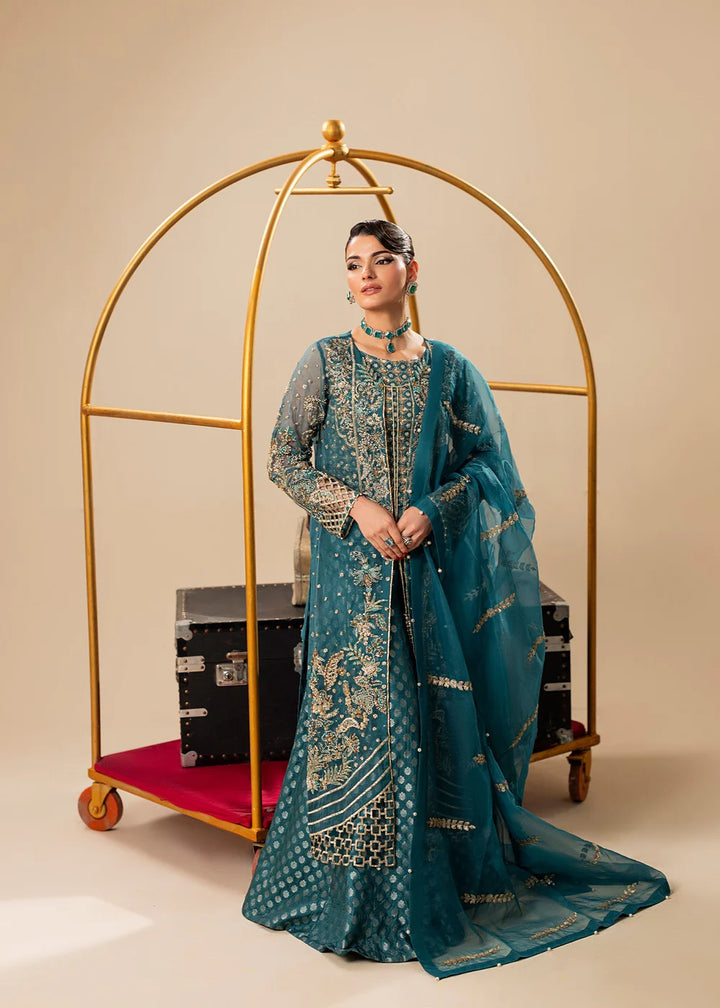 2561A - Embroidered 3Pc Dress - Zarqun Premium