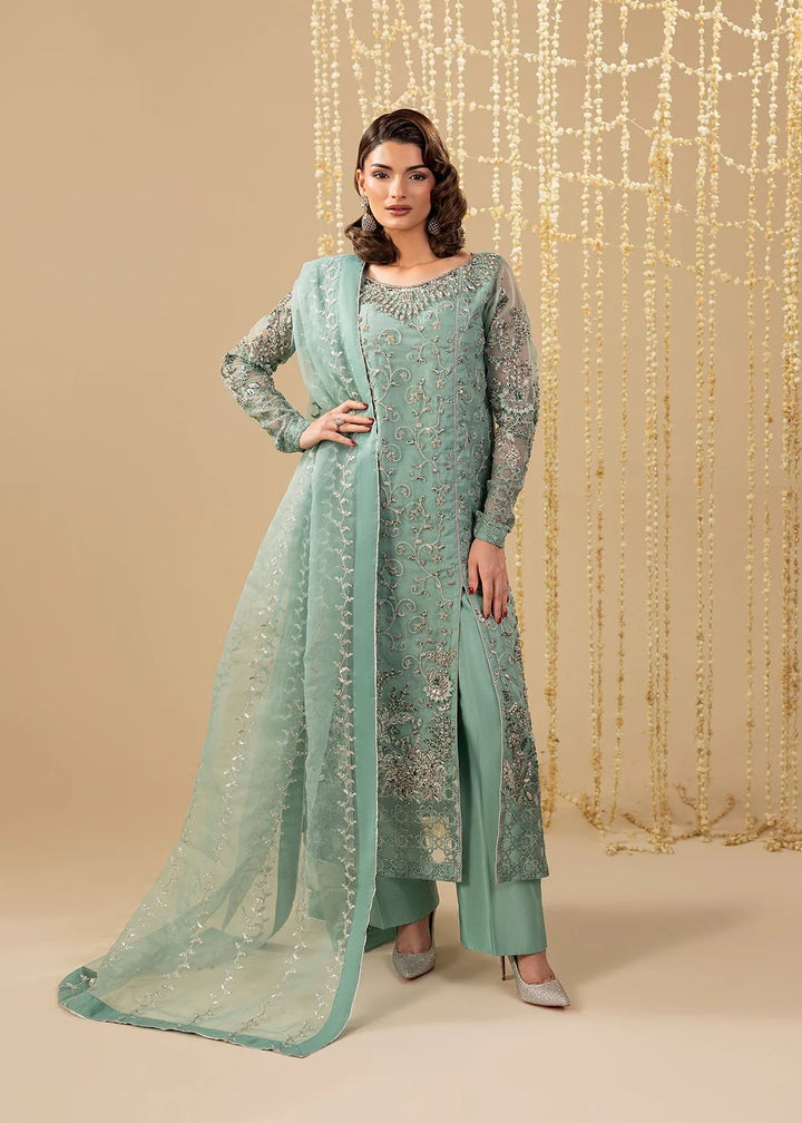 2558A - Embroidered 3Pc Dress - Zarqun Premium