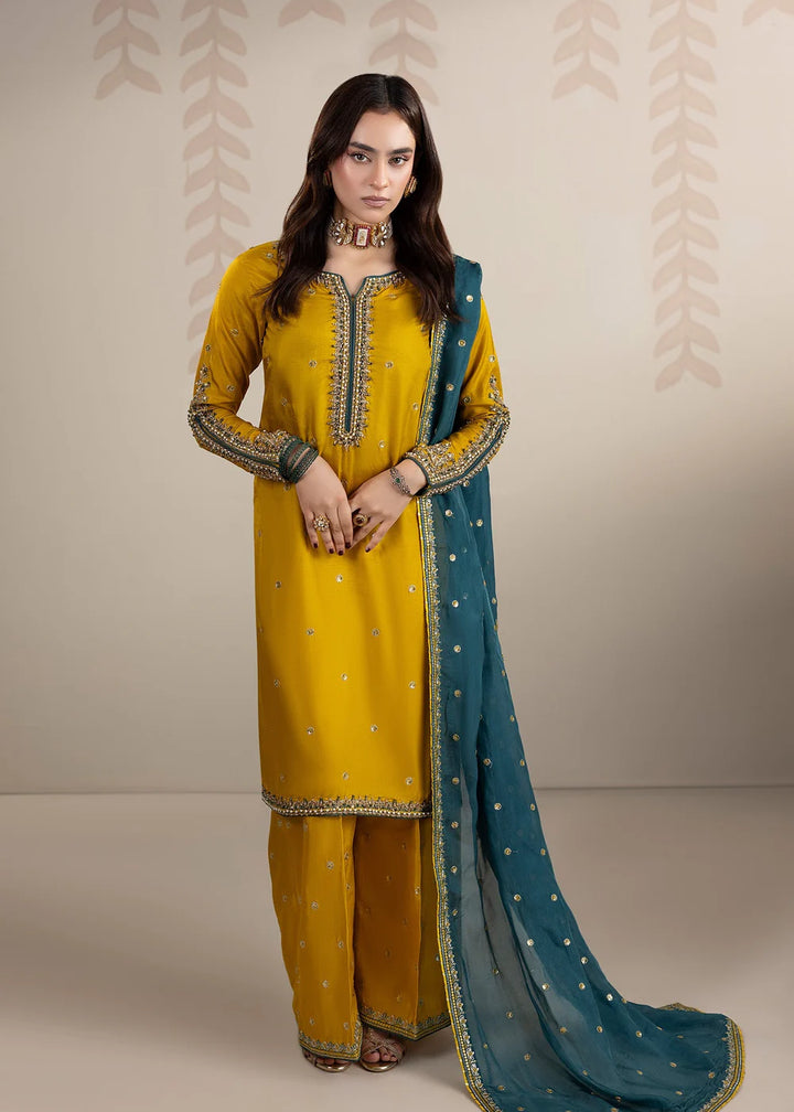 2587B - Premium Embroidered Suit - Zarqun Premium